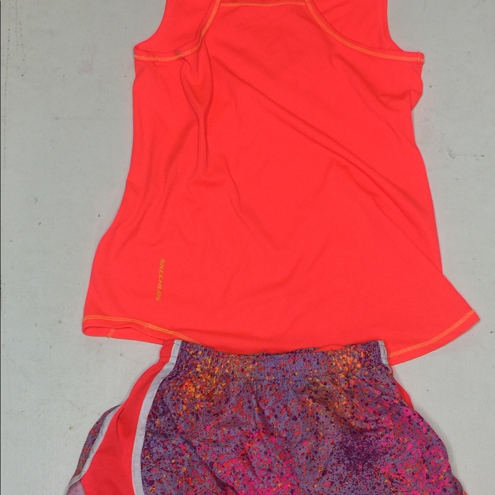 Top and bottom two piece outfit.